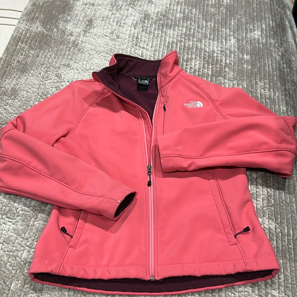 The North Face Full zip lined water resistant jacket- M